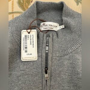 Peter Millar 1/4 zip Golf Vest. Lightweight Crown Cotton. NWT